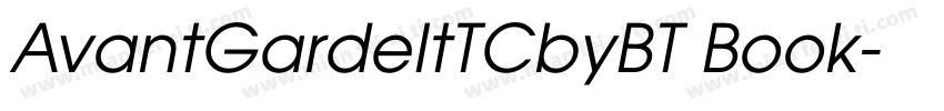 AvantGardeItTCbyBT Book字体转换